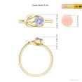 thumbnail image 4 of ANGARA Natural Solitaire Tanzanite Infinity Knot Ring in 14K Yellow Gold for Women (Size-5mm) | December Birthstone, Birthday, Anniversary, Jewelry Gift for Women | Natural Tanzanite Ring, 4 of 9
