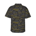 thumbnail image 3 of Balery Retro Excavator Print Men's Hawaiian Shirts Short Sleeve Beach Shirt Relaxed Fit Vacation Button Down Shirts-Medium, 3 of 9