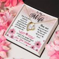 thumbnail image 5 of To My Wife Necklace Gift - You Are My Greatest Support - Mother's Day, Birthday, Christmas Present, Gift For Wife - Forever Love Necklace - White Gold or Yellow Gold - Gift Box, 5 of 5