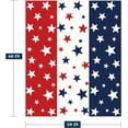 thumbnail image 2 of Patriotic Throw Blanket Twin Size 4th of July Memorial Day Fourth of July Blanket Couch Sofa Bed Soft Fleece Blankets Stars and Stripes White Blue Independence Veteran Day Blanket 60x80, 2 of 6