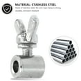 thumbnail image 2 of MasteelfCA 8pcs Wire Rope Cable Clip Stainless Steel Hand Screw Clamp for 2-4mm Steel Wire, 2 of 8