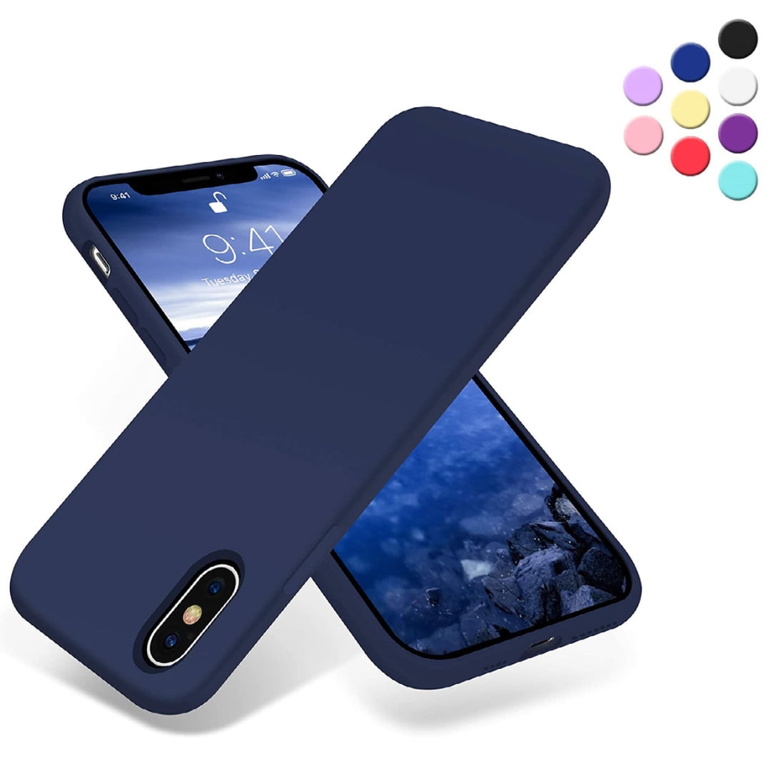 iPhone Xs Max Silicone Case with Liquid Silicone Gel Rubber Full Body