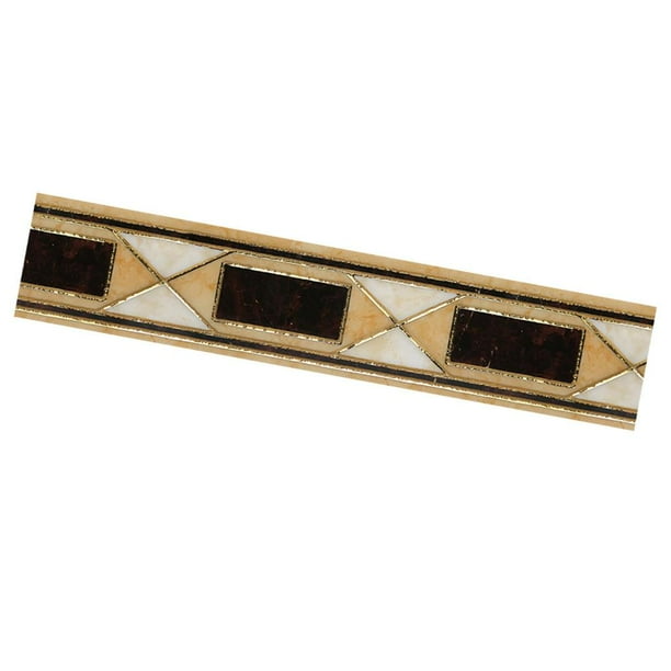 Pegatinas para azulejos de pared con lámina de oro de imitación, impermeables 2