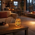 thumbnail image 3 of Halloween Pumpkin Night Light, 2-Size Jack-O-Lantern LED Lamp, Plastic Battery Operated Pumpkin Lantern for Indoor Home Holiday Party Decor, Tall/Round Pumpkin Shape, 3 of 6