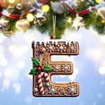 thumbnail image 1 of Hbdhejl 26 Alphabet Ornaments For Christmas Tree Candy Cane Initial Letter M Pendant With Berries Pattern Mini Hanging Decorations For Party Diy, 1 of 4