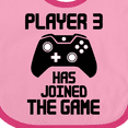 thumbnail image 4 of Inktastic Player 3 Has Joined the Game Boys or Girls Baby Bib, 4 of 4
