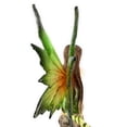 thumbnail image 4 of Ain’t It Nice Fairy Figurine Dark Green with Clear Wings & Colorful Striped Socks Enjoying Nature Surrounded by Flowers Collectible Fairy Statue Fantasy Décor Sculpture, 4(L) X 3(W) X 9.5(H) Inches, 4 of 5