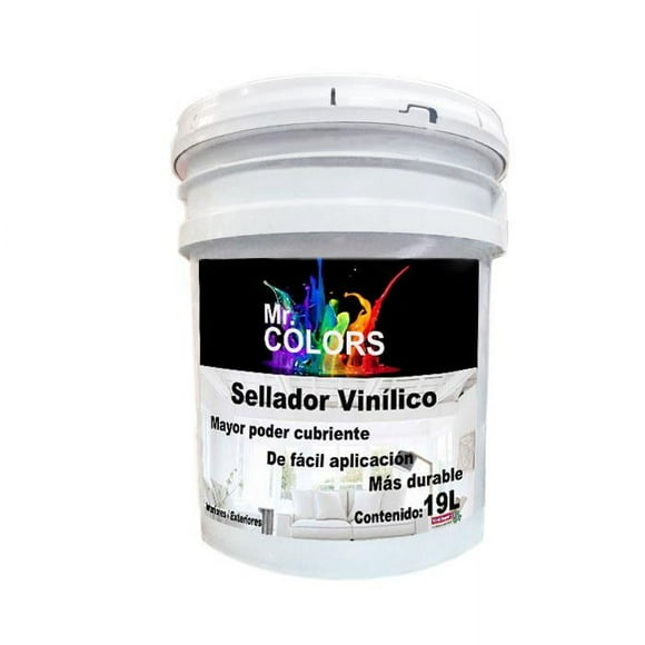 Sellador Vinílico Blanco de 19L ProtectWall 19L Sellador Vinílico Interior/Exterior Secado 1 Hora Blanco.