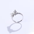 thumbnail image 4 of Sparkling Butterfly Moissanite Engagement Rings for Women 2 Carat D Color VVS1 S925 Sterling Silver Lab Created Diamond Rings Anniversary Wedding Promise Ring, 4 of 7