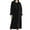 Black, variant on Baberdicy Woolen Coat Womens Fit Mid Long Double Breasted Coat Lapel Jacket Overcoat Outwear Trench Windbreaker Women's Wool & Blends Beige