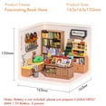 thumbnail image 5 of Rolife DIY Miniature Dollhouse Building Model Kit Super Creator Store Series Plastic Birthday Gift for Girls (6 Kits), 5 of 9