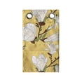 thumbnail image 1 of Floral Hanging Pocket Organizer, Retro Magnolia Tree Branch Flourishing Fragrance Blossoms Pattern Print, Printed Polyester Storage Bag with Pockets, 9" x 27", Mustard Brown and Green, 1 of 2