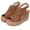 Brown, variant on Dvkptbk Wedge Sandals for Women Platform Espadrilles High Heels Ankle Strap n Flatforms Comfortable Summer Wedding Shoes ummer