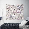 thumbnail image 4 of Daiia Vintage Butterflies Pattern Tapestry 60x51 Inches Wall Hanging Tapestry Artistic Wall Hanging Bedroom Wall Decor Living Room Tapestry Dorm Room Decor, 4 of 9