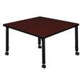 thumbnail image 7 of Regency 42 in. Square Height Adjustable Mobile Classroom Activity Table- Mahogany, 7 of 7