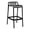 Black, variant on Avaloomia Home Outdoor Bar Stools Set of 4, 29.5" Plastic Bar Stools with Back No Assembly Stackable Counter Barstool for Kitchen Patio Backyard, Black