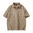 thumbnail image 5 of Mens Polo Shirts Textured Knit Stretchy Regular Fit Collared Golf Shirts, S, 5 of 8