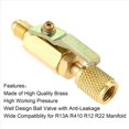 thumbnail image 5 of 2X Válvula de Bola de Aire Acondicionado Adaptador SAE de 1/4 de Pulgada Y T de Acceso de Acoplador Rápido de Núcleo de Válvulas de 1/4 de Pulgada, para Refrigerante R134A, 5 of 5