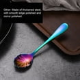 thumbnail image 1 of pitrice 6pcs Stainless Steel Teaspoon Fork Travel Cutlery Set Cutlery Set Tableware Kitchen Portable Spoon for Coffee Afternoon Tea Type 10, 1 of 9