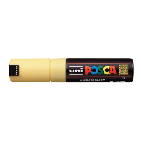 UPC: 4902778107522 | POSCA Paint Marker  PC-8K Broad Chisel  Straw Yellow