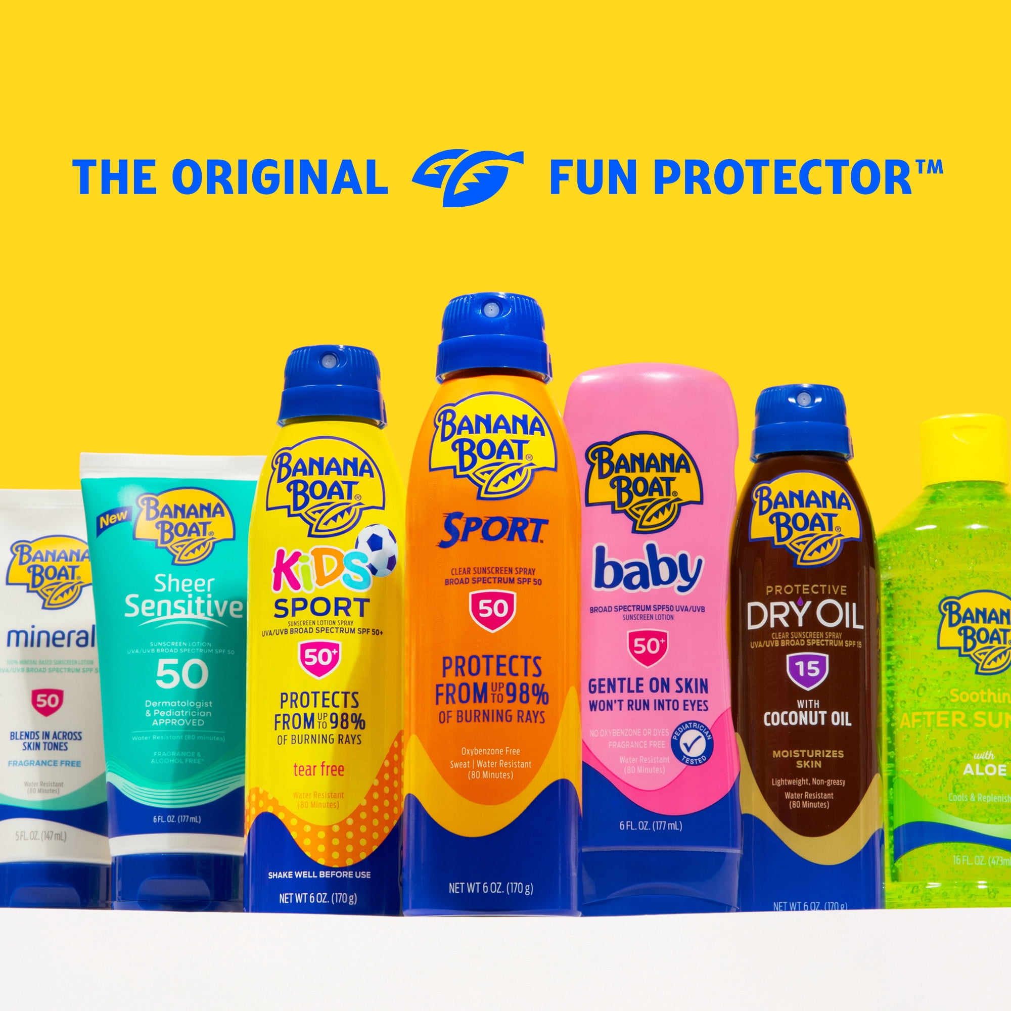 Banana Boat Soothing after Sun Aloe Gel for Sunburn Relief, All Skin After Sun Protection, 16 fl oz