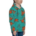 thumbnail image 3 of Lsque Colorful Crab Patten Youth Hoodie Sweatshirt Pullover with Kangaroo Pocket Boys and Girls Hoodie Warm Hoodie for Kids-Small, 3 of 6