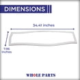 thumbnail image 4 of Whole Parts Refrigerator Flex Zone Mid-Drawer Door Seal Gasket (Gray) Part# DA97-12522C - Replacement & Compatible with Some Samsung Refrigerators, 4 of 7