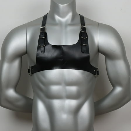 JOGGEIL Men's Leather Harness - for Nightclub Outfits - Fashionable - Shoulder Belt - Adjustable