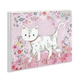 thumbnail image 2 of Walking Cat on Pastel Pink Wall Plaque Art, 14 x 11, Made In USA, 2 of 6