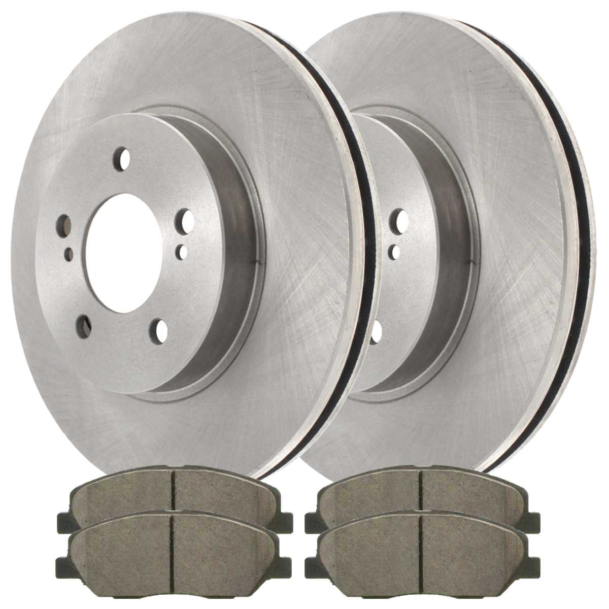Front & Rear Brake Disc Rotors & Ceramic Pads For 1995 1996 1997 Toyota Avalon