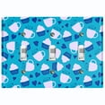 thumbnail image 1 of Metal Light Switch Wall Plate Outlet Cover (Coffee Espresso Mocha Cup Navy Blue Heart Baby Blue Cupcake - Triple Toggle), 1 of 2