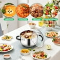 thumbnail image 5 of Vesteel 4 QT Stock Pot, Tri-Ply Bottom Stainless Steel Cooking Pot with Visible Lid, Induction Soup Pot Compatible with All Stoves, Stockpot for Stewing Simmering Boiling, Dishwasher Safe, 5 of 7