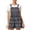 Dark Gray jumpsuits for women, variant on Wycnly Womens Jumpsuits Casual Loose Baggy Smocked Button Strap Mini Jumpsuits Overalls Trendy Striped Print Square Neck Sleeveless Short Summer Rompers Blue xl