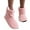 Pink, variant on LUXUR Womens Slipper Socks House Warm Shoes Plush Lined Booties Slippers Cozy Boots Ladies Black 7-10