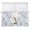 White Blue, variant on Blue White Flowers Semi Sheer Window Curtains 45 Inches Long, Spring Summer Floral Botanical Rod Pocket Voile Silky Chiffon Curtain Light Filtering Drapes for Living Room, Kitchen, 52"x45", 2 Panels