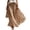 Skirt - Khaki, variant on Maxi Skirts for Women Boho Striped Pattern High Elastic Waist Pleated Flowy A-Line Long Beach Casual Vacation Holiday Resortwear