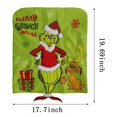 thumbnail image 3 of 1 Pcs Christmas Chair Back Cover Decoration, Removable Washable Stretch Chair Protector Holiday Decor For Dining Room Home Party Supplies, 3 of 4