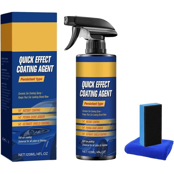 Nano Quick Coat Restore - 4.23 Fl Oz Quick Effect Coating Agent for Car, Car Coating Spray for Shine & Protection (1 PC)