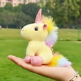 thumbnail image 2 of LLavero de muñeca de unicornio de peluche de dibujos animados Kawaii, Lindo bolso de colores dulces para damas, llavero de coche para hombres, bolsas de estudiantes, colgante de equipaje, 2 of 5