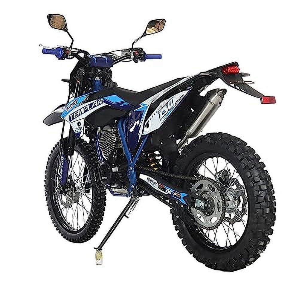 X-Pro Brand New Templar 250cc Zongshen Brand Engine Gas Dirt Bike Pit Bike with All Lights and 5-Speed Manual Transmission, Electric/Kick Start! Big 21"/18" Wheels!