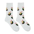 thumbnail image 4 of Crazy Socks, Ramen Noodle Bowl, Funny Socks for Men Women, Fun Crew Print, Large, 4 of 5