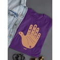 thumbnail image 3 of Astro Palmistry - Zodiac Hand Emoji Art Design Women's T-shirt, 3 of 4