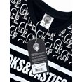 thumbnail image 3 of Crooks & Castles Men's T-Shirt All Over Bar Logo Print Short Sleeve Tee (Small, Black), 3 of 3