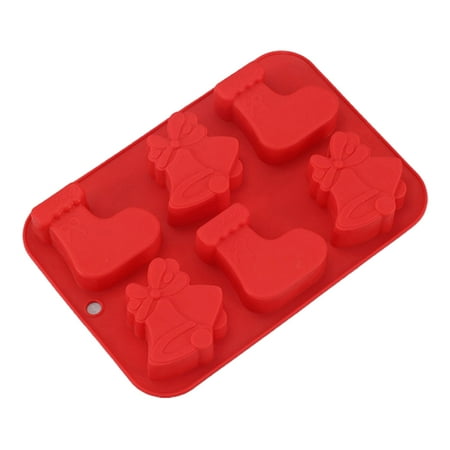 

Christmas Party 6 Cavities Silicone Mold Non Stick DIY Food Grade Handmade Soap Making Mould Accessories for Handicraft