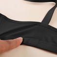 thumbnail image 6 of No Underwire Bra Womens Comfort Breathable Adjustable Strap Push Up Wireless Bras for Older Women (44, Black), 6 of 8