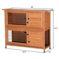 Ktaxon 48" 2 Tiers Waterproof Chicken Coop Rabbit Hutch Wood House Pet