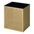 thumbnail image 2 of Furniture of America Emree Glass Top Side Table, Gold, 2 of 5