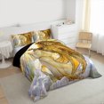 thumbnail image 3 of jejeloiu Angel Wings Bedding Comforter Set,Yellow White Twin Comforter Sets,God Bedding Set For Men Women,Microfiber Bedroom Decor Reversible,2pcs, 3 of 8