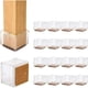 thumbnail image 1 of Copas de goma para patas de silla, 16 Uds., patas de silicona antideslizantes para copas de patas de mesa (29-35mm), 1 of 5