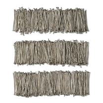 Iron Flat Head Pins Jewelry Making Findings Platinum 20 Gauge 30x0.8mm Head: 2mm